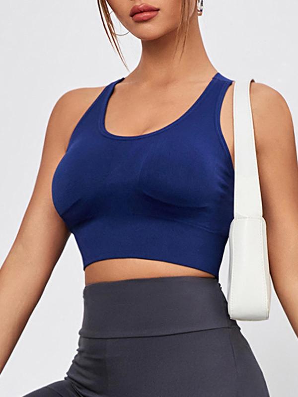 Women's 2024 Basic Criss Cross Backless Sports Bra, Cute Gym Clothes, Gym Clothing, Minimalist Comfort Seamless Push Up Cup Lingerie Top, Workout Gym Yoga Exercise Bra, Yoga Bras, Sports Bra for Women, Gym Essentials Women