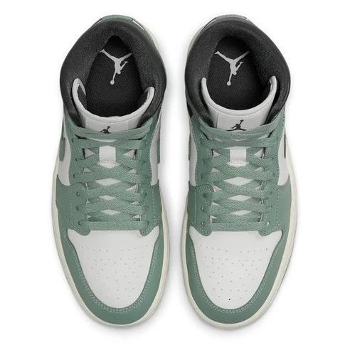 Women's Jordan 1 Mid Sail Jade Smoke-Anthracite (BQ6472 130)