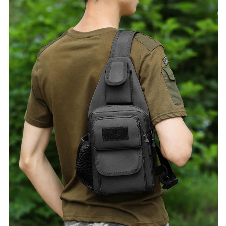 Maxoner Picnic Backpack Military Tactical Shoulder Bag Men Hiking Backpack Nylon Outdoor Hunting Camping Fishing Molle Army Trekking Chest Sling Bag