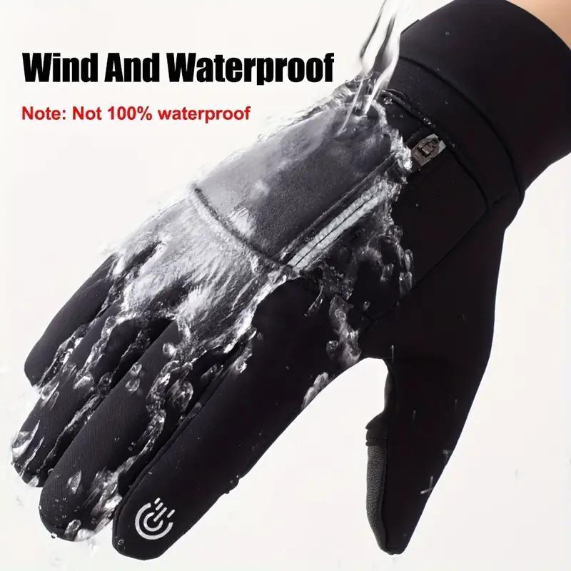 Winter Windproof Waterproof Touch Screen Warm Gloves, Outdoor Cycling, Fishing, Running, Skiing Gloves, Sports Gloves for Men & Women