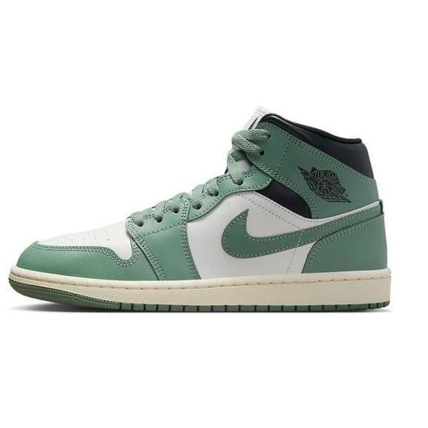 Women's Jordan 1 Mid Sail Jade Smoke-Anthracite (BQ6472 130)