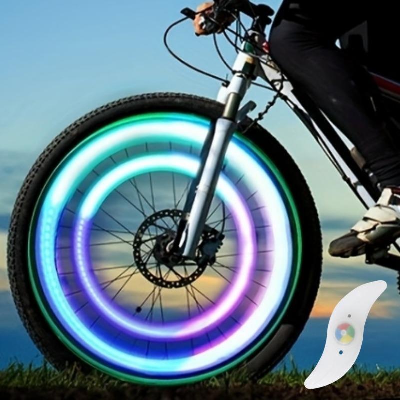 Christmas LED Bicycle Spoke Light, 1 Count Bicycle Wheel Lights, Outdoor Bicycle Accessories