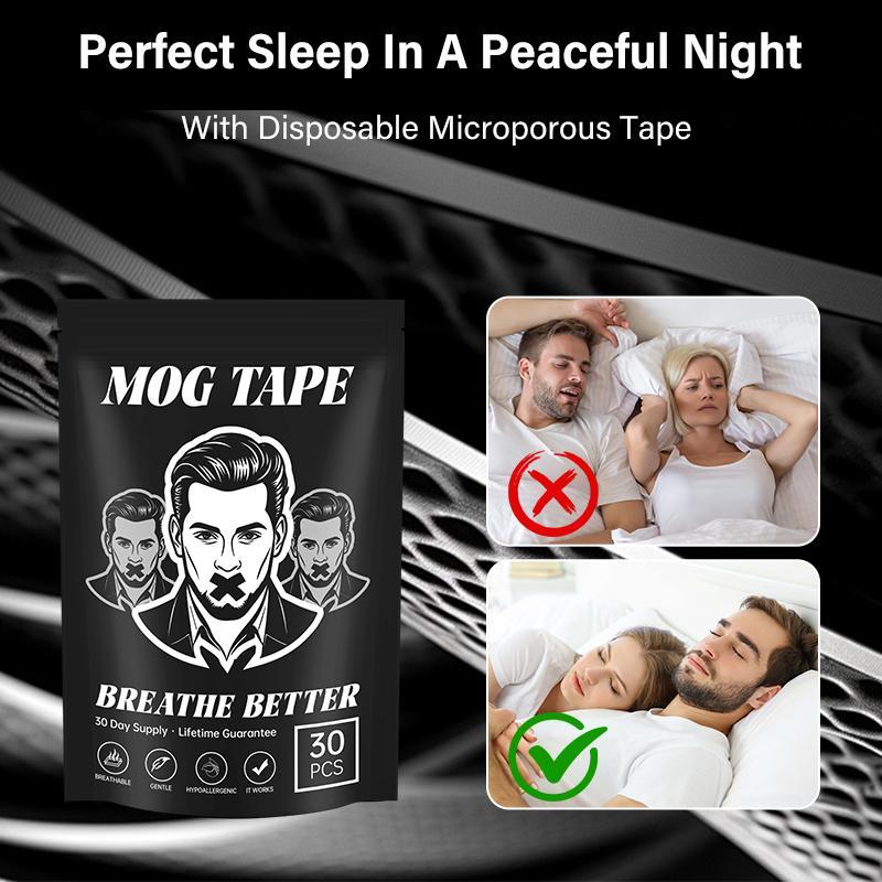 Mog Mouth Tape -one month supply mouth tape,sport accessories, 30 Strips, Mog Strips Mog Tape for sleep