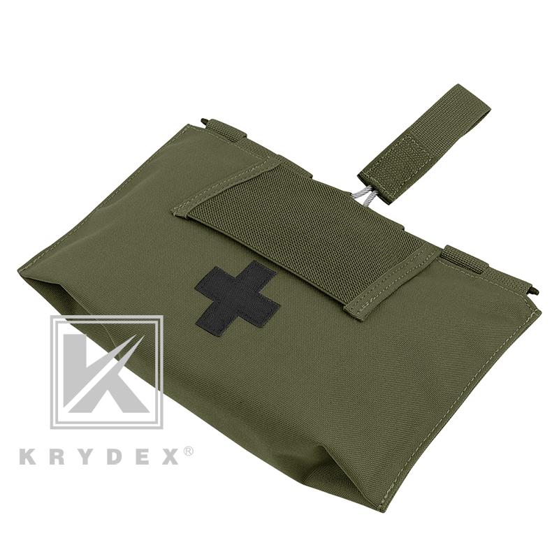 KRYDEX LBT-9022B-T Blow Out MOLLE Medical Pouch Emergency Survival Kit Bag IFAK First Aid Storage Pouch