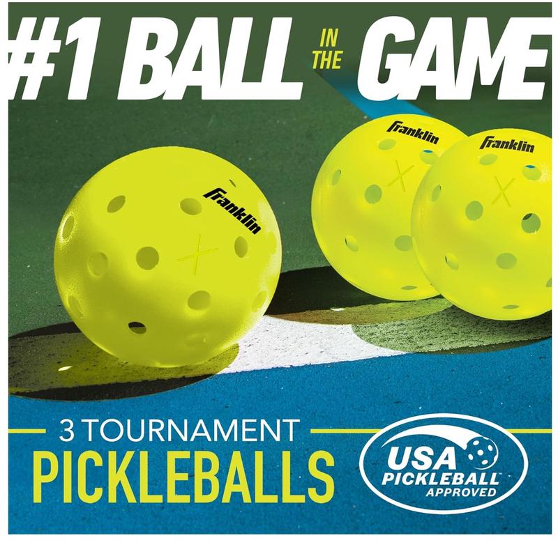 Sports Outdoor Pickleballs - X-40 Pickleball Balls - USAPA Approved - Official US Open Ball