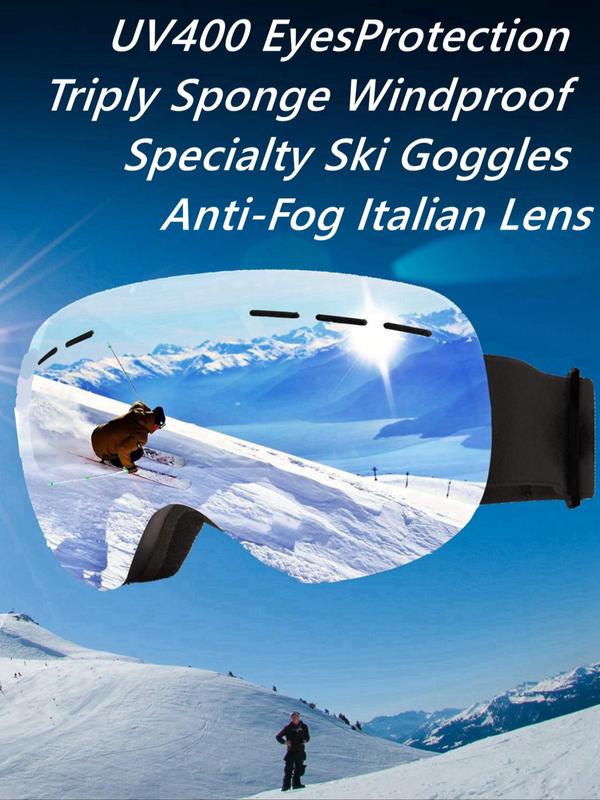 Anti-fog Ski Goggles, Ombre Lens Skiing Sunglasses, Professional Skiing Goggles, Sports Eyewear Accessories for Men & Women