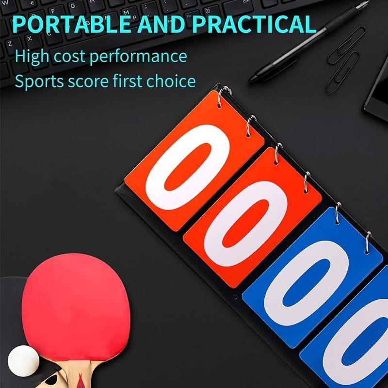 Flip Scoreboard Referee, Multi-Sport Score Flip Chart Scoring Table, for Basketball, Football, Tennis, Baseball, Soccer, Ping Pong, Volleyball, PVC Material, Battery-Free, Universal Use