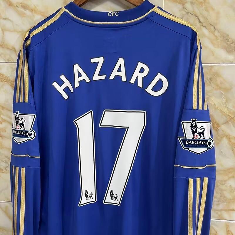 1213 season Chelsea jersey, home long sleeved football jersey, retro team uniform