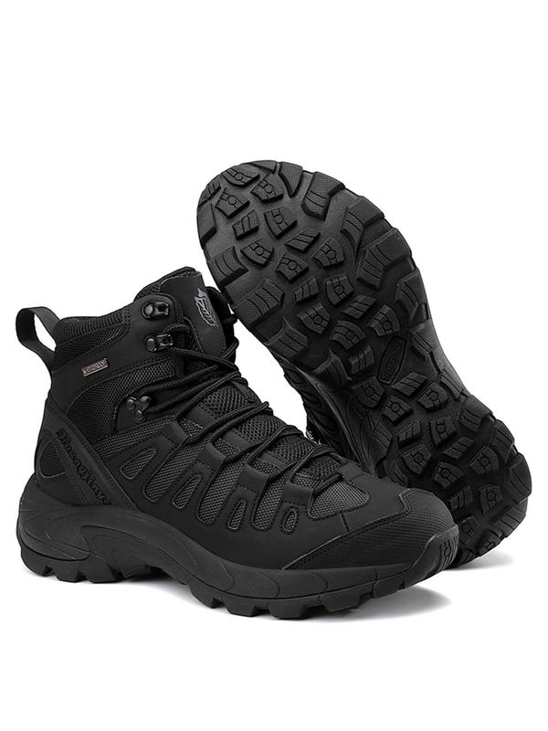 Men's Waterproof Hiking Boots, Casual Outdoor Lightweight Military Boots, Tactical Work Boots, Fashionable Shoes for Outdoor Activities