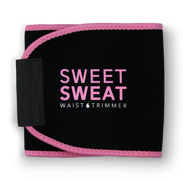 Sweet Sweat Ab Trainer for Women and Men Sweat Band Waist Trainer Beltfor High Intensity Training and Gym Workouts 4 Adjustable Sizes