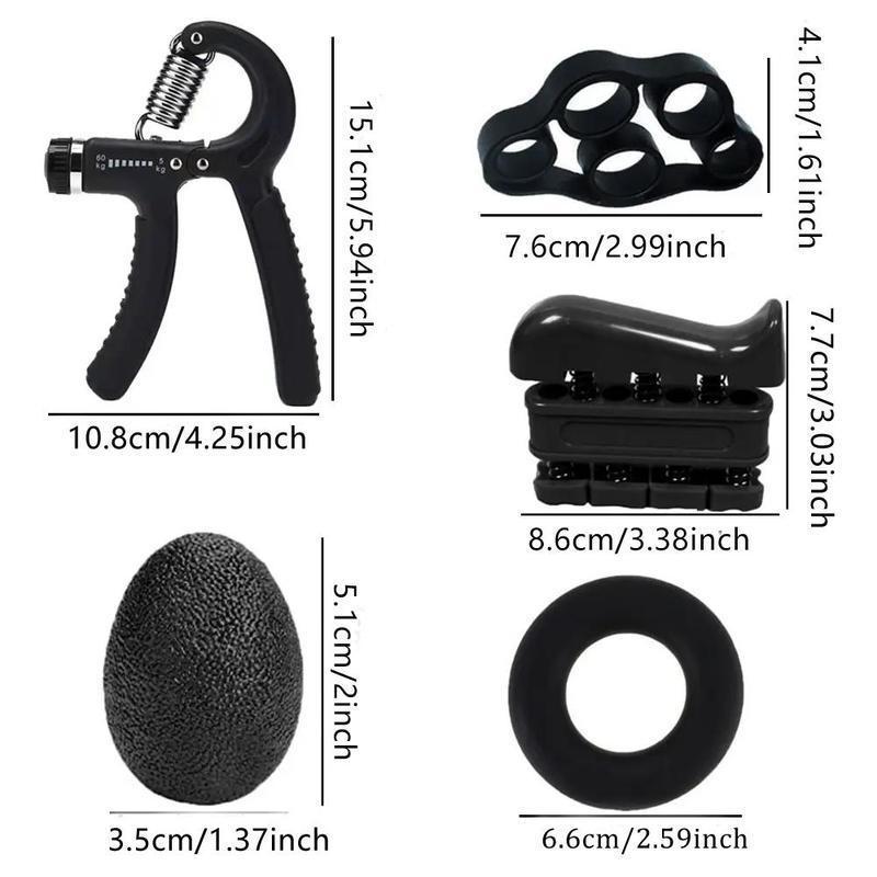 FitBeast Grip Strengthener Forearm Strengthener Hand Grips Strengthener Kit - 5 Pack Adjustable Resistance handgripper