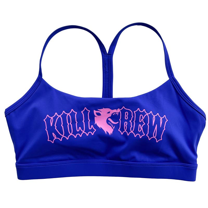 [Kill Crew] Classic Sports Bra - Blue   Pink, Womens, Gymwear, Comfortable