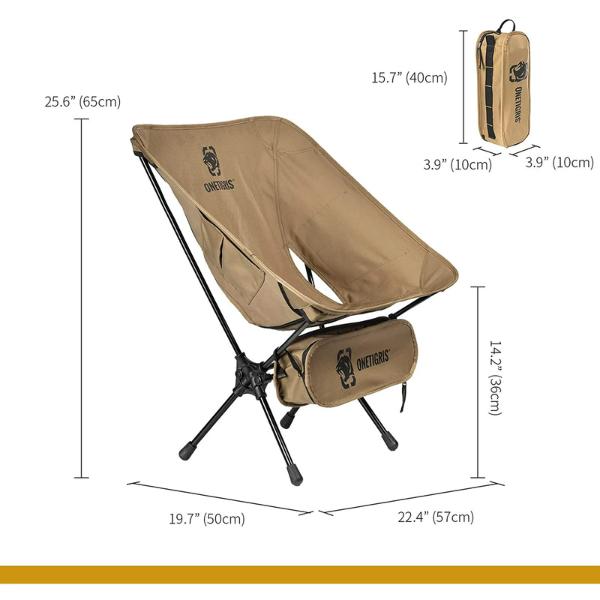 Camping Chair Backpacking , 330 lbs Capacity, Heavy Duty Compact Portable Folding Chair for Camping Hiking Gardening Travel Beach Picnic Lightweight