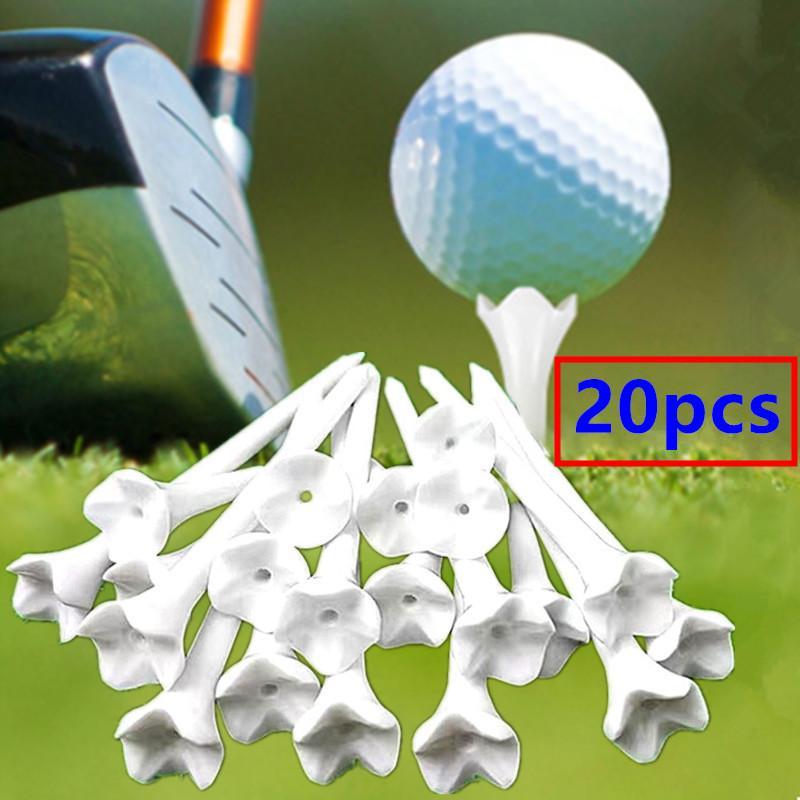 Plastic Golf Tee for Keeping Golf Ball Stable, 20pcs set White Low Friction and Resistance Professional Golf Tees, Golf Accessories Kits, Golf Accessories 2024