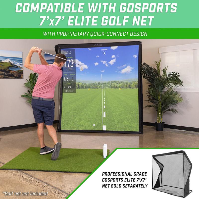 GoSports 7 ft Golf Simulator Impact Screen