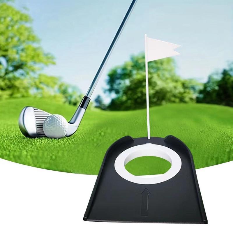 Golf Putting Practice Mat, 1 Count Golf Putting Hole Plastic Equipment, Golf Training Accessories for Indoor Outdoor, Christmas, Christmas Gift