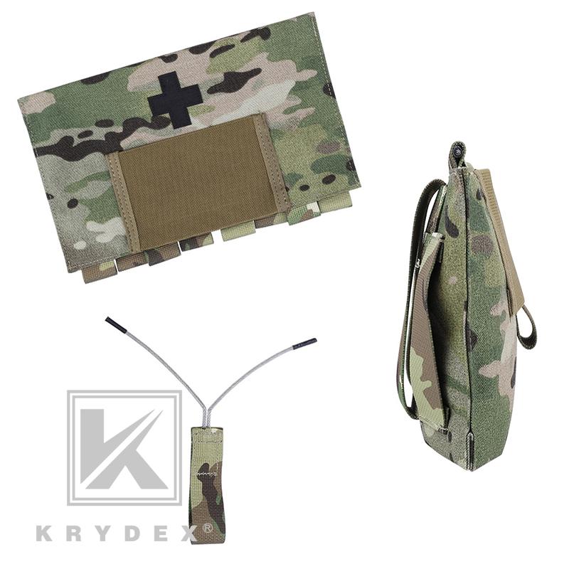 KRYDEX LBT-9022B-T Blow Out MOLLE Medical Pouch Emergency Survival Kit Bag IFAK First Aid Storage Pouch