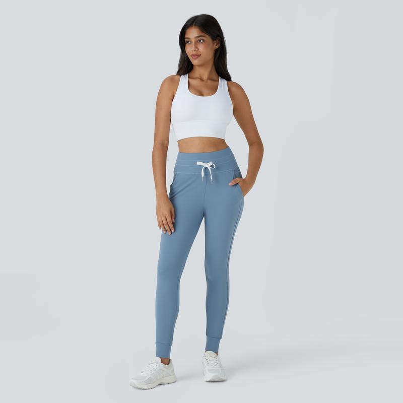 Halara Softlyzero Airy High Waisted Drawstring Side Pocket Plain Cool Touch Full Length Joggers