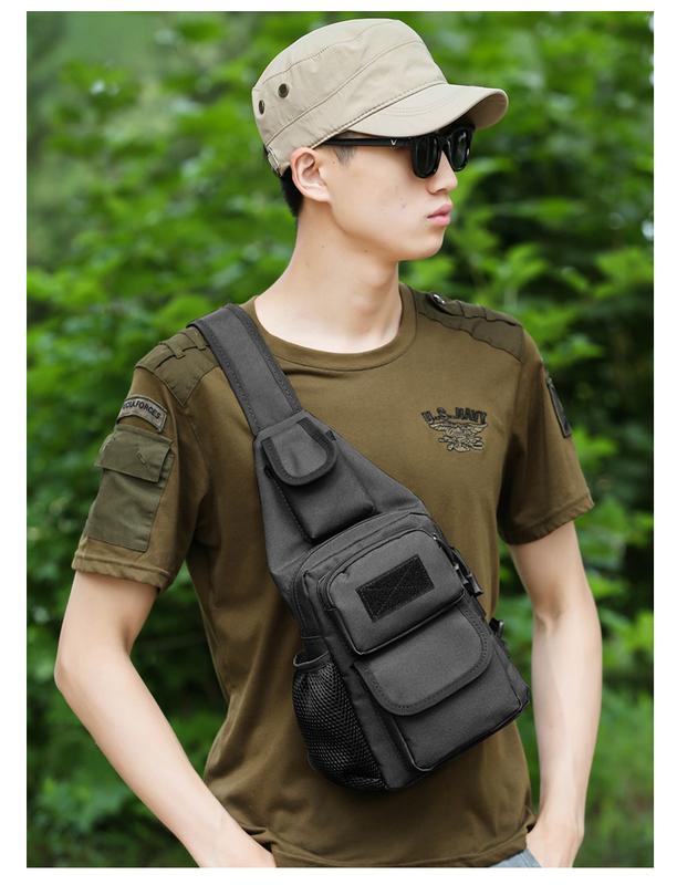 Maxoner Picnic Backpack Military Tactical Shoulder Bag Men Hiking Backpack Nylon Outdoor Hunting Camping Fishing Molle Army Trekking Chest Sling Bag