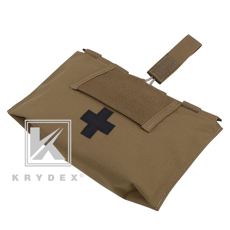 KRYDEX LBT-9022B-T Blow Out MOLLE Medical Pouch Emergency Survival Kit Bag IFAK First Aid Storage Pouch