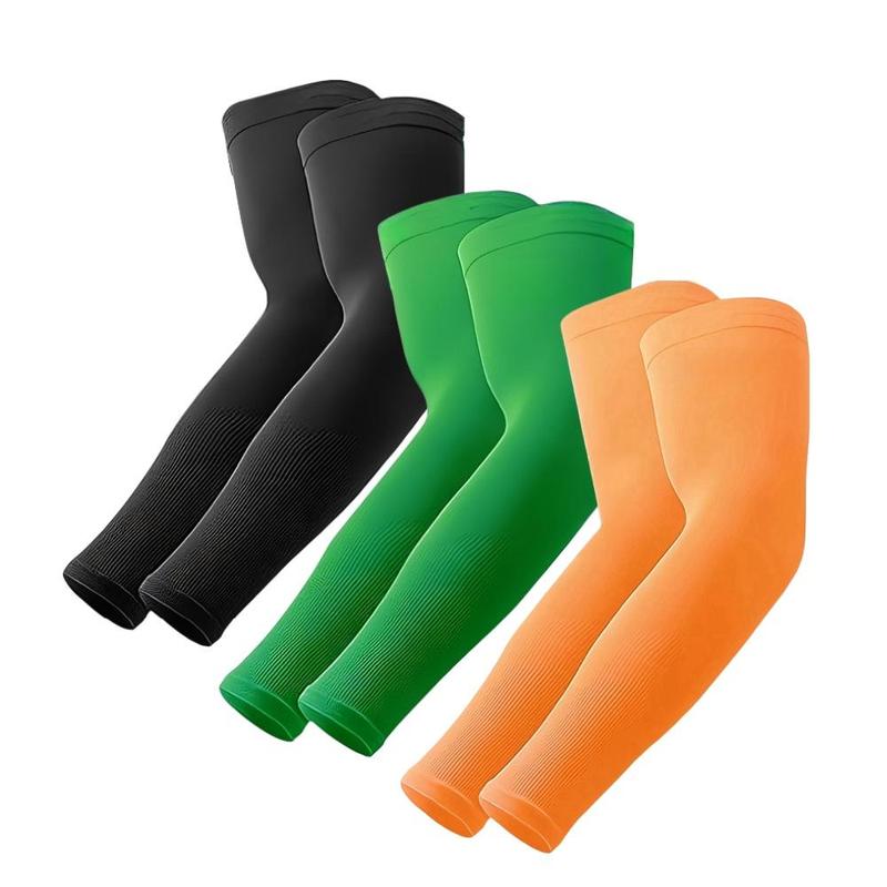 Cooling Arm Sleeves, 3 Pairs Sun Protection Cooling Arm Sleeves for Men & Women, Arm Sleeves for Outdoor Sports, Fishing, Golf, Gym Accessories