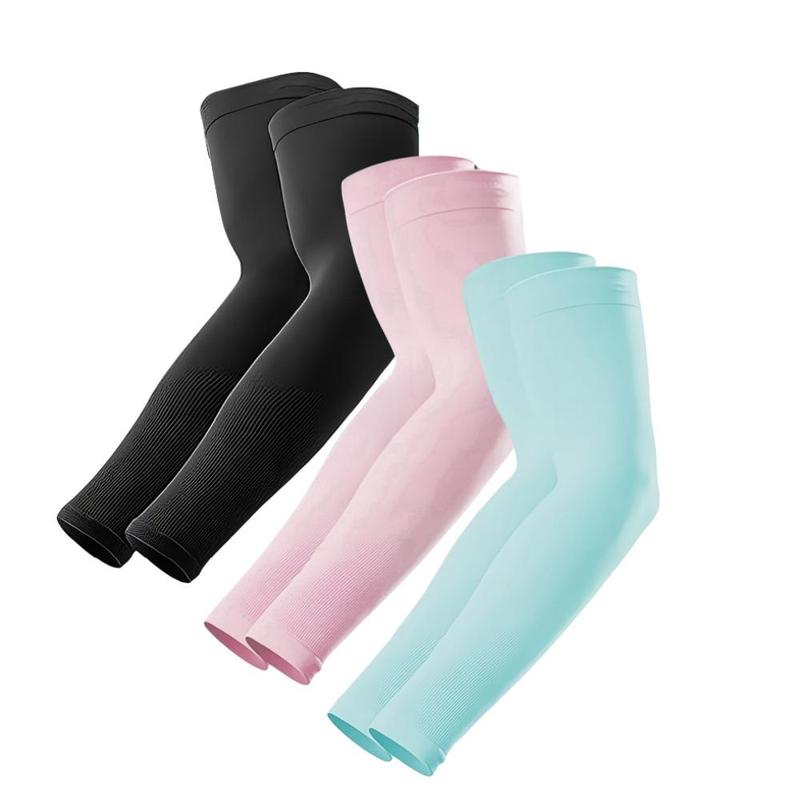 Cooling Arm Sleeves, 3 Pairs Sun Protection Cooling Arm Sleeves for Men & Women, Arm Sleeves for Outdoor Sports, Fishing, Golf, Gym Accessories