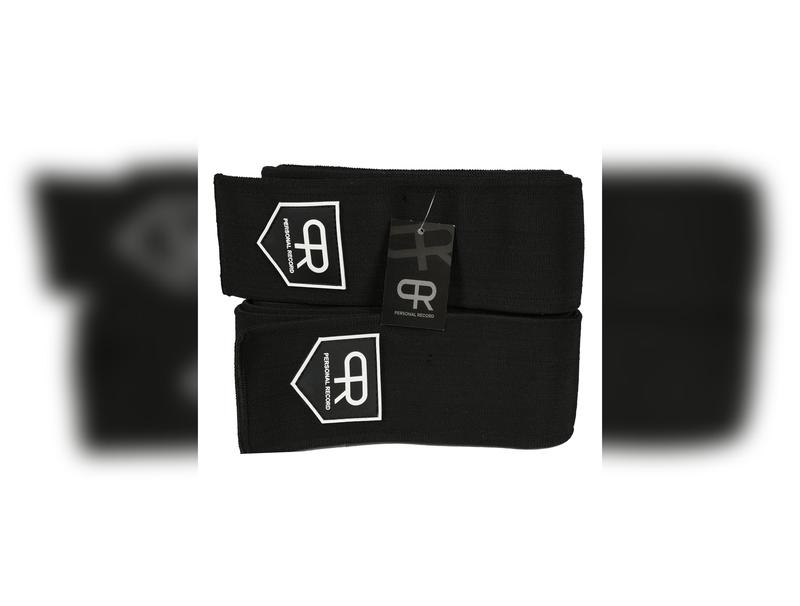 Personal Record Heavy Duty Premium Knee Wraps - PR906 - Black