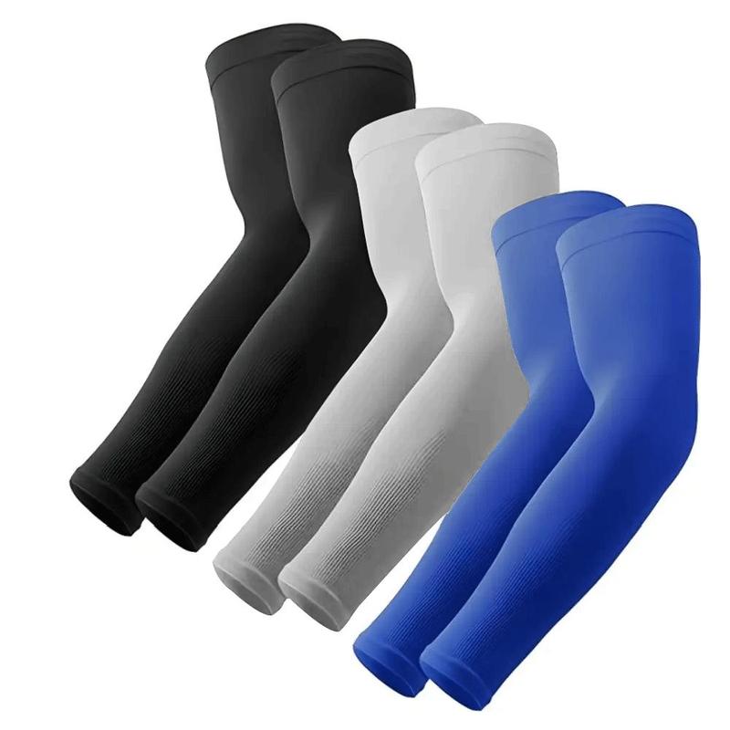 Cooling Arm Sleeves, 3 Pairs Sun Protection Cooling Arm Sleeves for Men & Women, Arm Sleeves for Outdoor Sports, Fishing, Golf, Gym Accessories