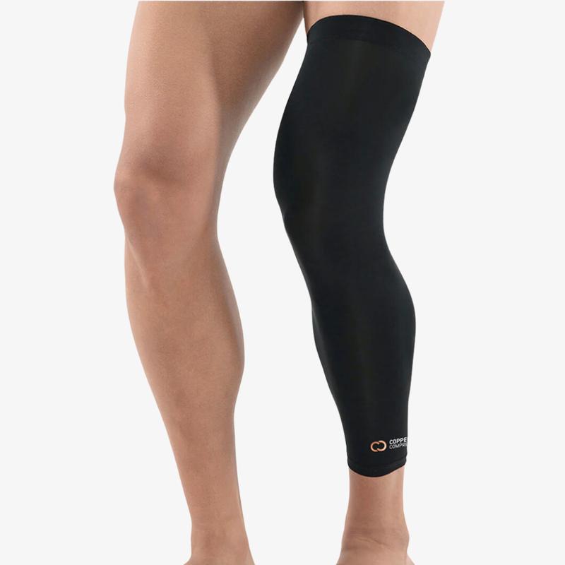 Copper Compression Full Leg Sleeve for Men and Women - Stretchy and Comfortable