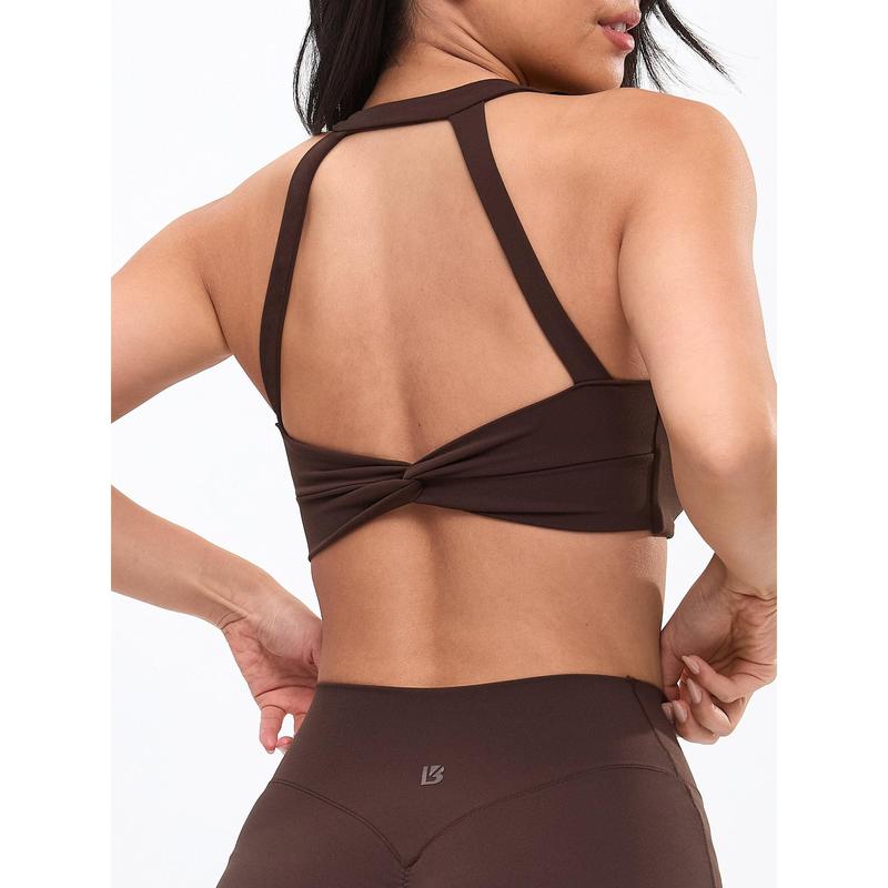 Double Twist Sports Bra - Cold Brew