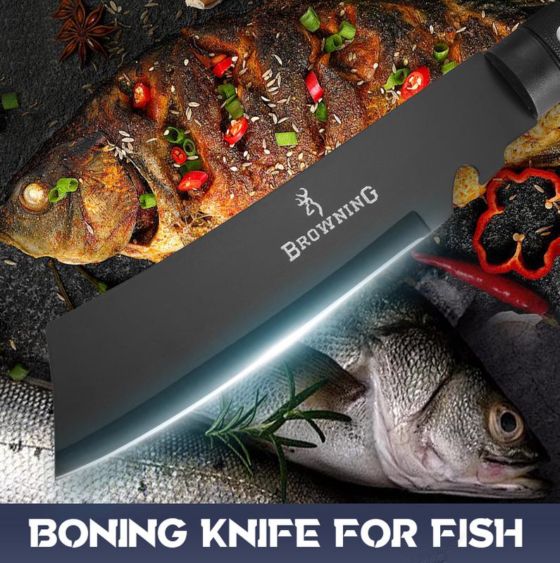 Camping high hardness multi-use knife DC portable fixed blade knife, multifunctional cutting knife kitchen multi-use knife with sheath