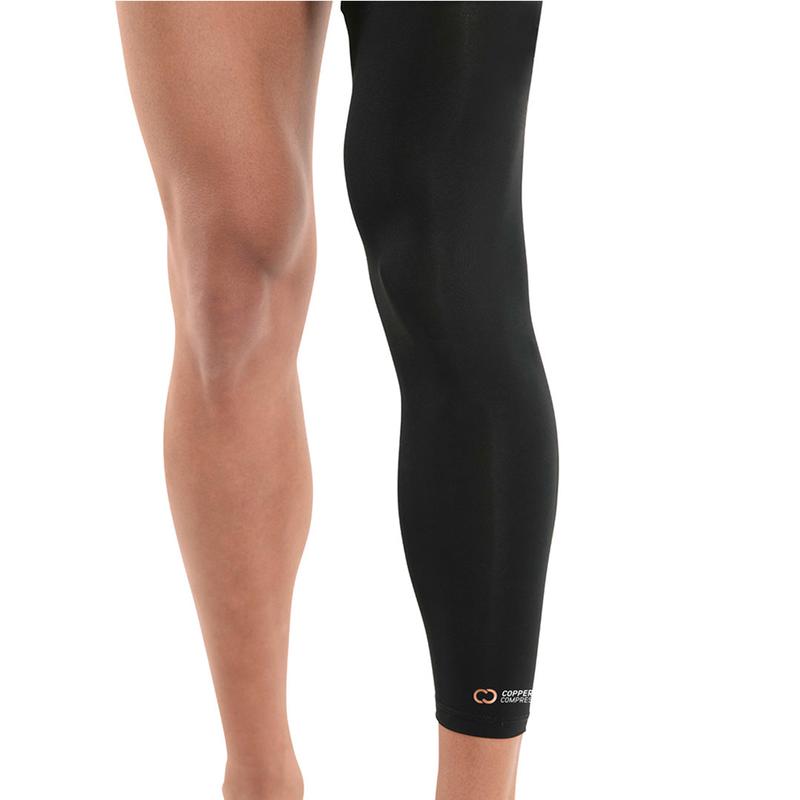 Copper Compression Full Leg Sleeve for Men and Women - Stretchy and Comfortable