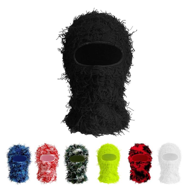 Keep warm for outdoor sports,Ski Mask for Men Women Shiesty Mask Shaggy Knitted Full Face Ski Mask Windproof Neck Warmer,Winter gifts,Thanksgiving,Halloween,Christmas