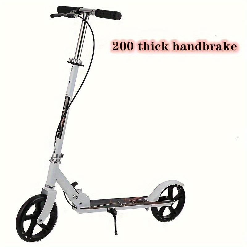 Zhanghh886 Dual Brake Folding Scooter For Adults And Teens, Adjustable Height (4 Positions), Lightweight, Maximum Weight 220 Lbs, 2-Wheel Commuting Scooter