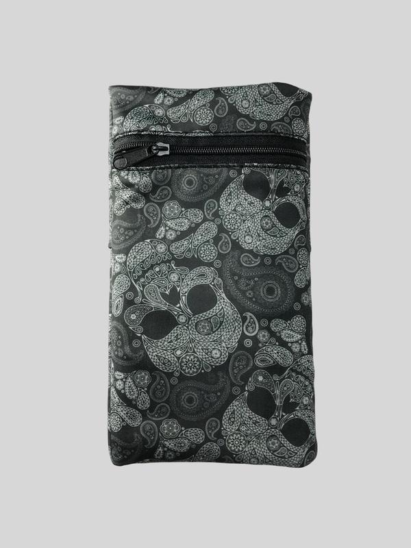 Zip Fly Skull Print Wrist Bag, Portable Small Tool Equipment Backpack, Suitable for Outdoor, Hunting, Travel, Hiking