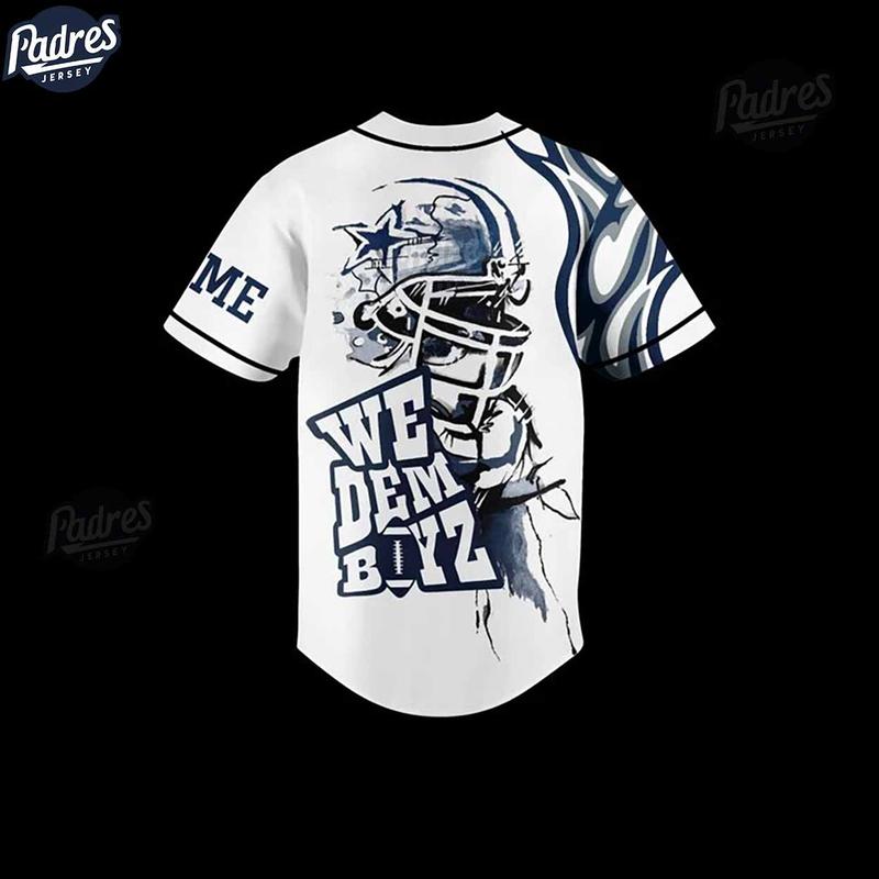 Custom DallasxCowboys We Dem BoyzxNxFxL Baseball Jersey Summer Trendy Jersey Shirt Gift For Baseball Lover, Jersey Outfit, Baseball Jersey Merch, Jersey Shirt For Him For Her Birthday