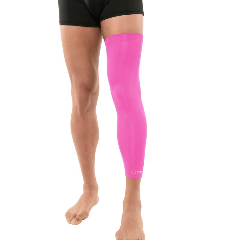 Copper Compression Full Leg Sleeve for Men and Women - Stretchy and Comfortable