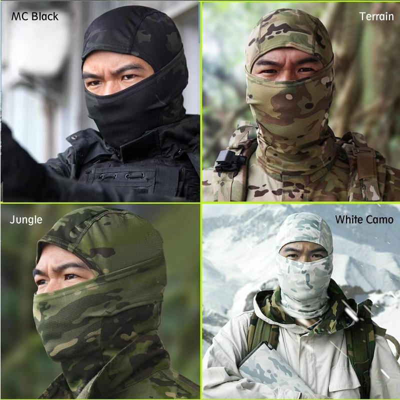 Outdoor Military Airsoft Shooting Face Protection Gear Tactical Camouflage Mask