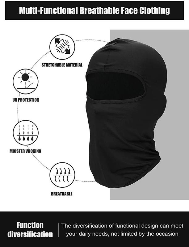 Balaclava Face Mask UV Protection for Men Women Ski Motorcycle Running Sun Hood