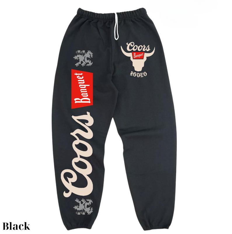 Coors Light Sweatpants, Coors Banquet Sweatpants, Unisex Trendy Streetwear Coors Cowboy Sweats, Sweatpants For Woman, Sweatpants For Men