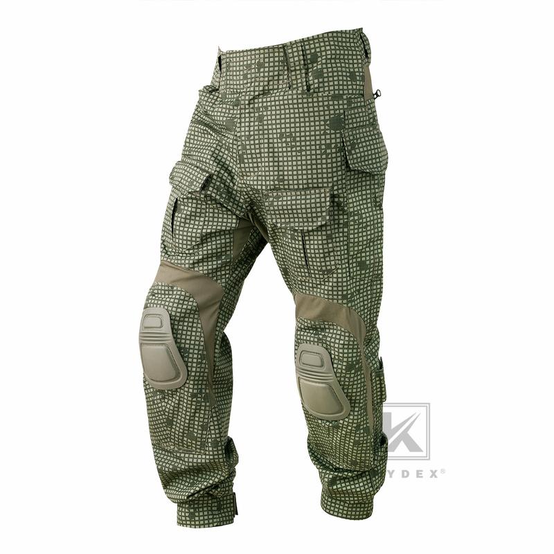 KRYDEX  G3 Combat Training Pants  Tactical Cargo Trousers With Knee Pads Men's Camo Print Waterproof Tactical Pants