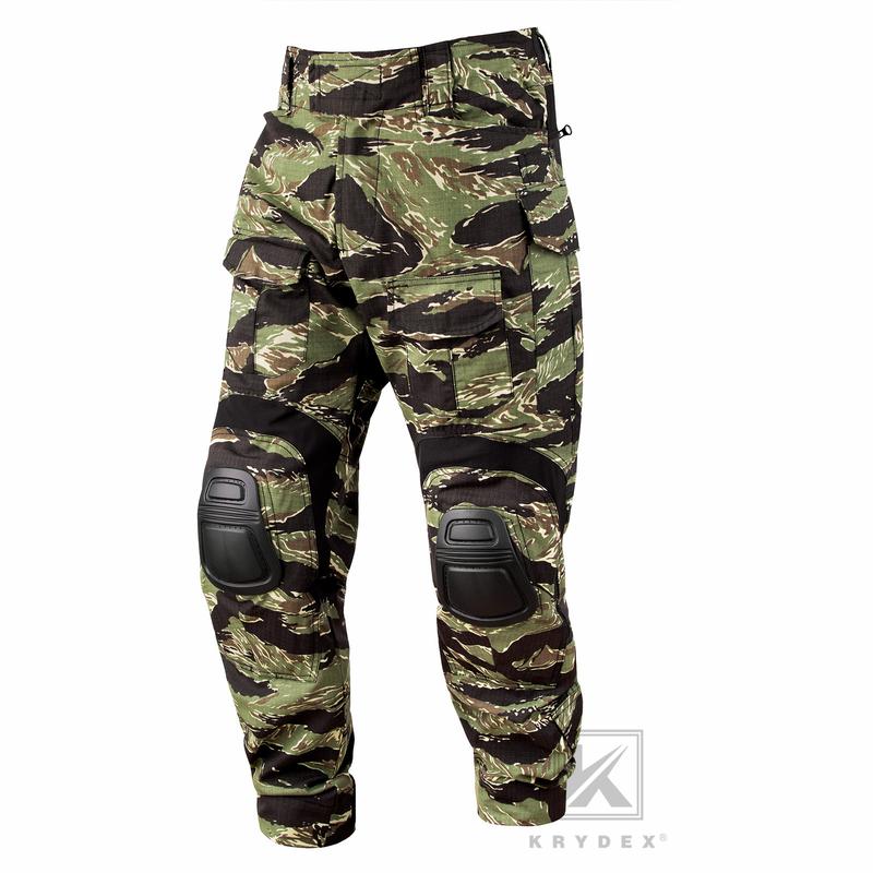 KRYDEX  G3 Combat Training Pants  Tactical Cargo Trousers With Knee Pads Men's Camo Print Waterproof Tactical Pants