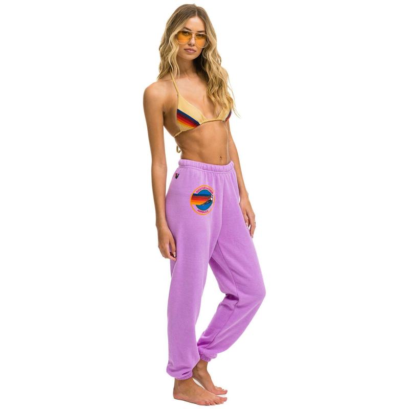 AVIATOR NATION ASPEN SWEATPANTS - NEON PURPLE