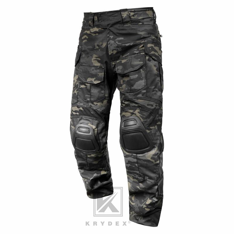 KRYDEX  G3 Combat Training Pants  Tactical Cargo Trousers With Knee Pads Men's Camo Print Waterproof Tactical Pants