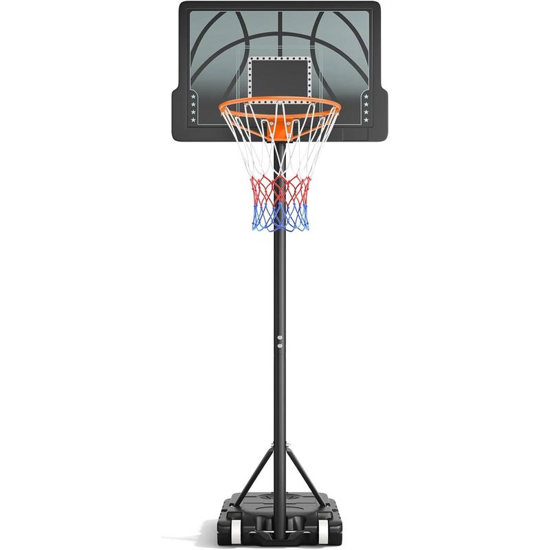 Basketball Hoop, 3.6-7 FT Height Easy Adjustable, Portable Basketball Hoop Outdoor Indoor for Kids Teens Youth, 30