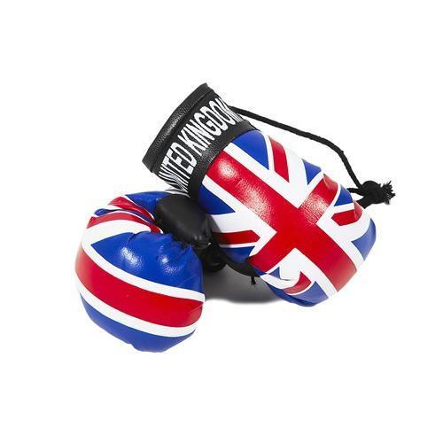 Mini Boxing Gloves With Country Flag Prints Hanging Car Mirror Sport Gifts Souvenirs