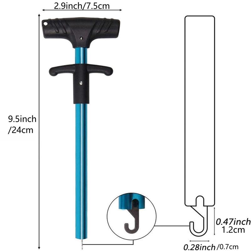 Portable Fish Hook Remover Tool, 1 Count Lightweight & Easy Squeeze Out Fishing Hook Separator, Aluminum Fish Dehooker for Saltwater Freshwater Fishing