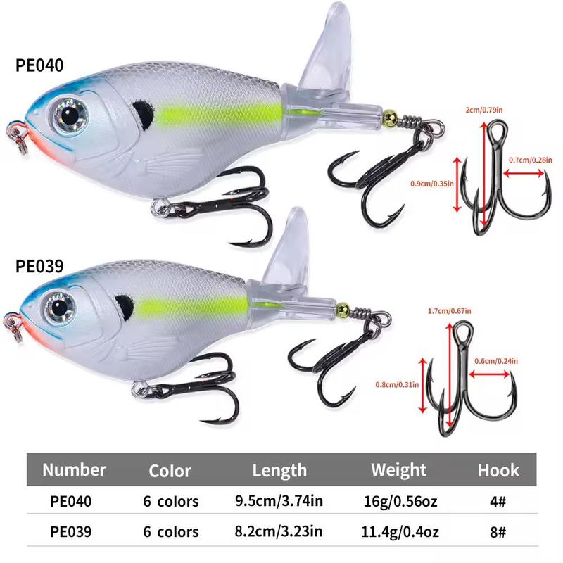 Propeller Pencil Lure Fat Lure Fishing Bait