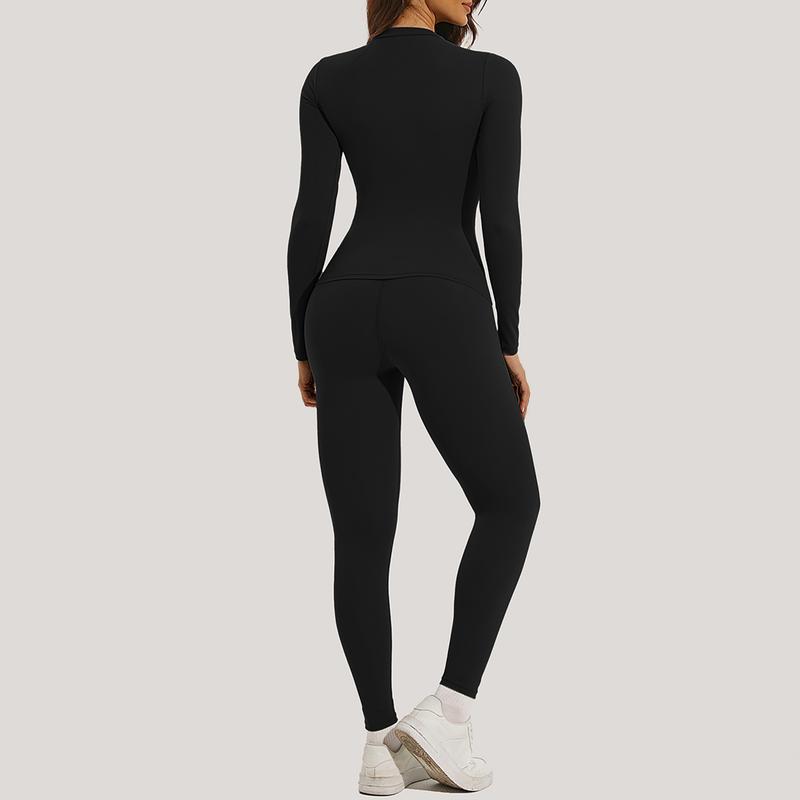 Women's Breathable Nylon Short Sleeve Crop Top and Skinny Leggings Tracksuit Set for Yoga Gymwear Workout in All Seasons