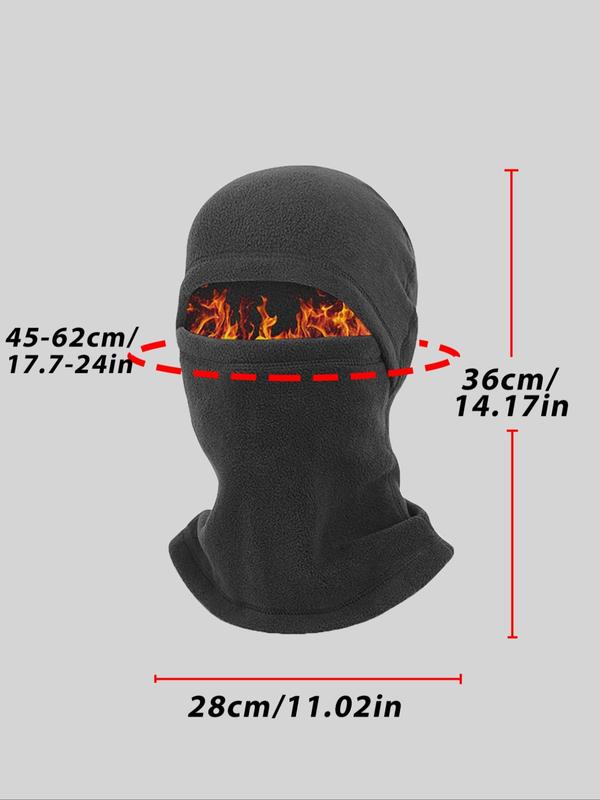 Windproof Warm Balaclava,  Solid Color Face Mask, Sports & Outdoor Clothing Accessories for Motorcycle Riding & Outdoor Sports